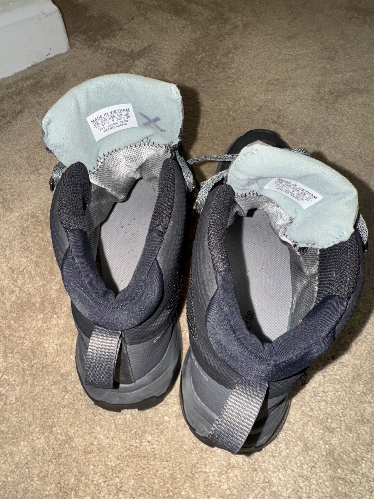 Stivali da trekking Salomon OUTline Mid GTX donna 9 neri Gore Tex impermeabili 404844