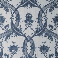 Image of Damask Wallpaper Fine DÃ©cor Textured Heavyweight Vinyl Blue Glitter