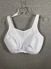 Glamorise MagicLift Active Support Wire-Free Bra White Size 44DD