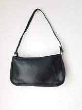 Accessorize Y2K underarm black leather small  bag 