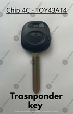 NEW! OEM Toyota Transponder Chip 4C Ignition Car Key Replacement TOY43AT4