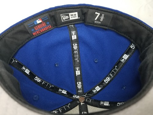 New York Yankees - New Era 59Fifty - Fitted Hat Size 7 5/8 - Royal Blue & White - Picture 6 of 6