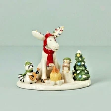 Lenox 2020 Merry Marcel Moose Forest Friends CAMP FIRE Raccoon Owl NEW IN BOX