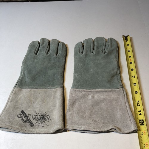 Vtg Weld Pro Welding Gloves Green RZK - Picture 3 of 5