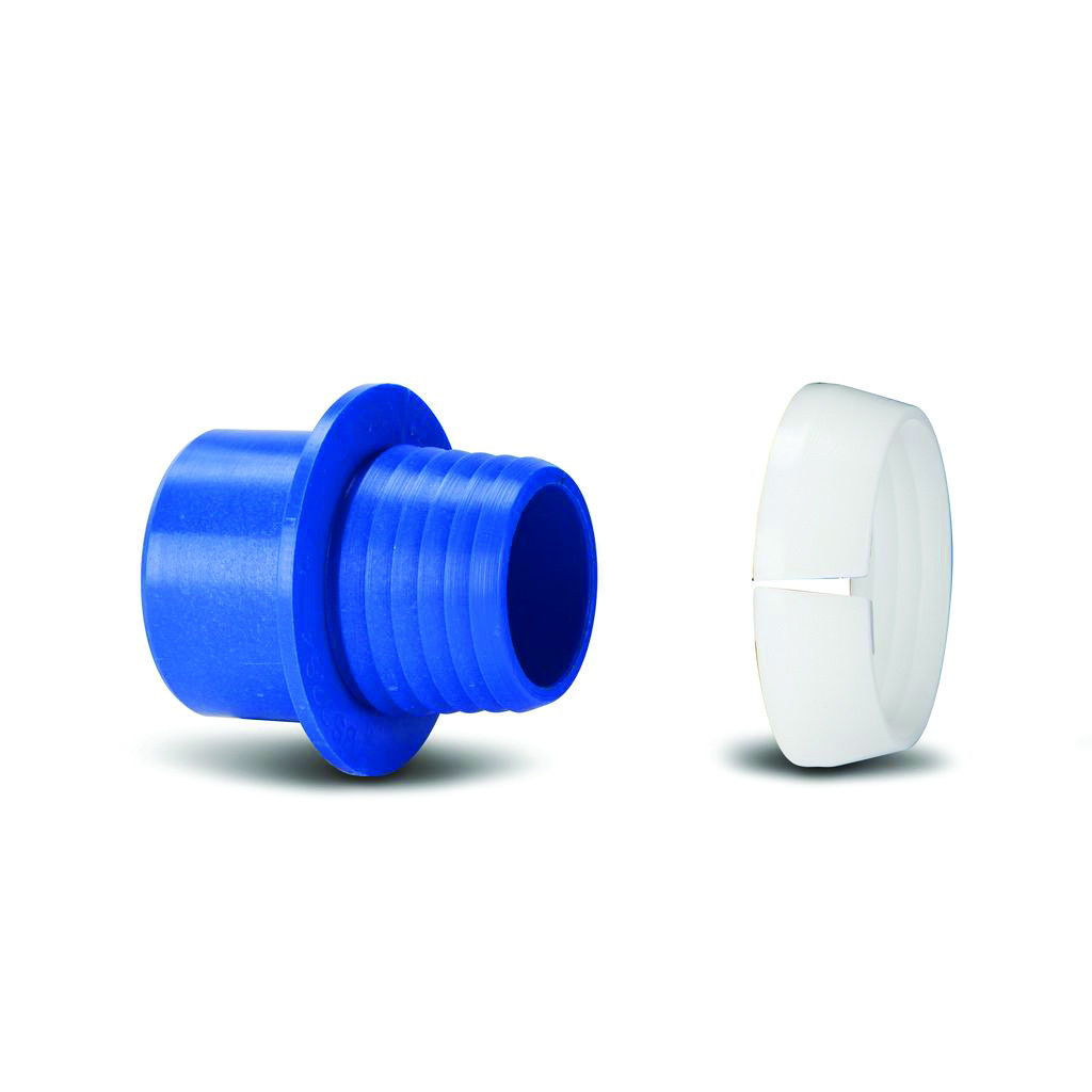 Polypipe 466C1 Polyfast 32mm x 1in HD Class C MDPE Adaptor Set Dark Blue