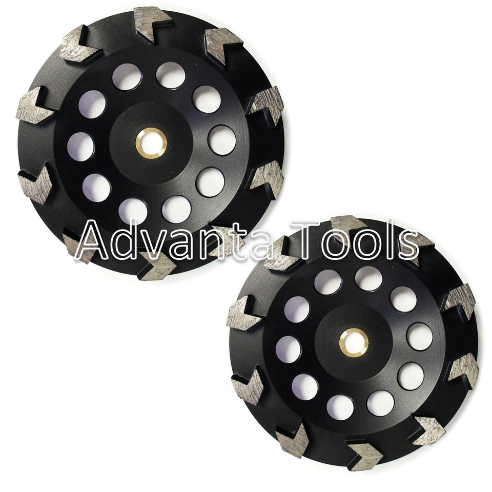 2-Pack 7" Diamond Cup Wheels – 25/30 Grit For Concrete Grinding & Epoxy Removal 10 thumbnail image