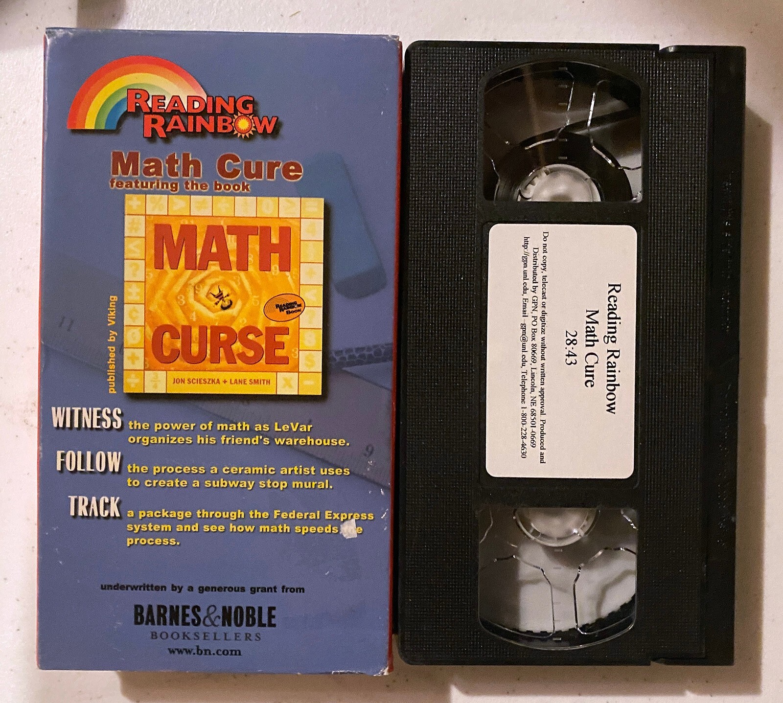 VHS: Reading Rainbow: Math Cure/Math Curse: Levar Burton | eBay