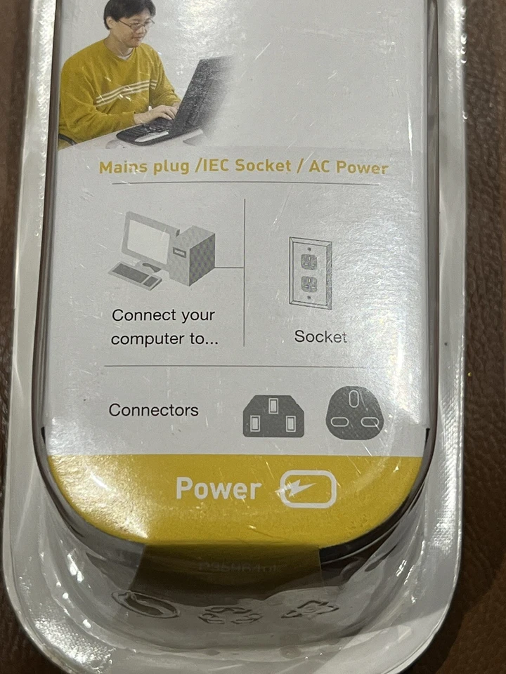 Belkin Mains Cable 1.8m Kettle End -3-Pin Plug - IEC Socket - AC Power - New - Image 4 of 4