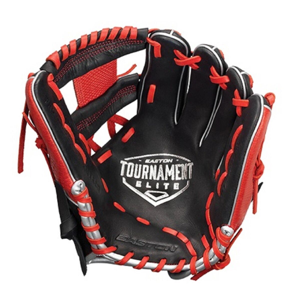 New Easton Tournament Elite Baseball Glove Adult 11.5" RHT Black/Red