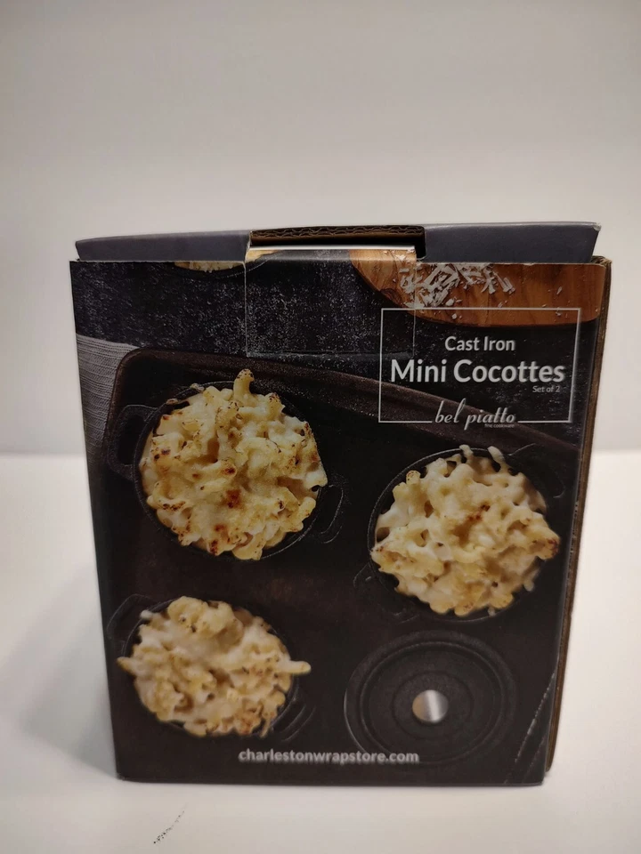 Pair of Mini Cast Iron Dutch Oven Bel Piatto Pot Kitchen Primitive Cocottes  - Image 3 of 4