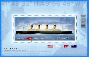 Details About Titanic Sinking 100 Year Commemorative Souvenir Stamp