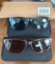 Sunglass Readers 1.75 Includes 2 Cases. Black and Brown