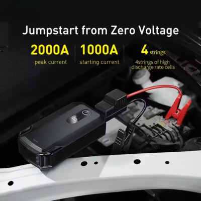 Car Jump Starter Power Bank 2000A /1000A 12V Battery Charger Starting Device