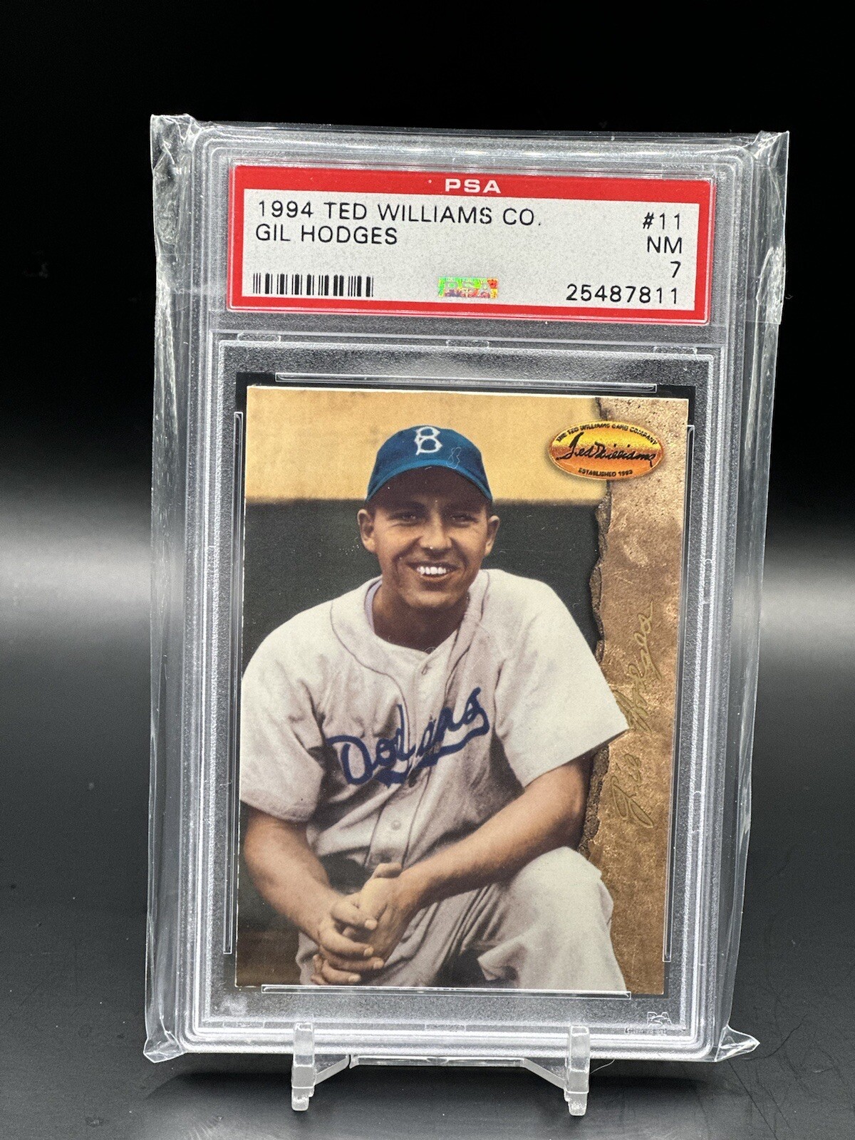 1994 Ted Williams Baseball Card Co. Gil Hodges 11 PSA 7 Brooklyn