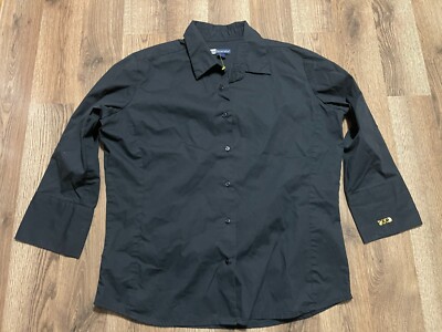 Blue Generation Shirt, Women's Size Medium, Black, Button Up, Long Sleeve
