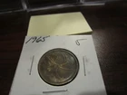 1965 - Canada silver 25 cent - Canadian quarter