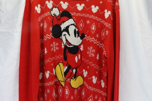 Disney Mickey Mouse Ugly Christmas Sweater Adult L Men NEW - Picture 2 of 7