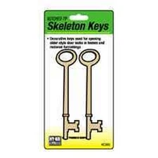 NEW HY-KO KC200 PACK OF (2) OLD STYLE NOTCHED SKELETON KEYS OVERTSOCK SALE PRICE
