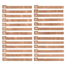 26PCS Wood Record Dividers, Alphabetical Vinyl Record Storage Dividers A-Z,5104
