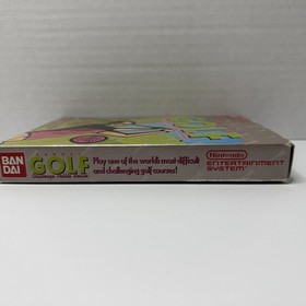 Nintendo NES Bandai Golf Game Box Instruction Manual Booklet Tested Complete CIB