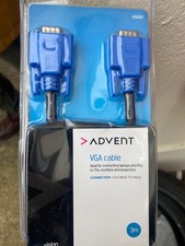 ADVENT  VGA Cable 3M Laptops PCs TV Monitors
