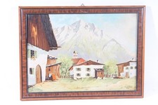 alter Bilderrahmen Rahmen Holz Holzrahmen Vintage mit Bild