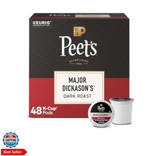 Peet's Coffee, Dark Roast Keurig K-Cup Pods, 100 Arabica Coffee - Major Dick...