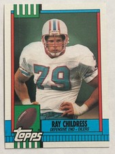 1990 Topps #218 Ray Childress Houston Oilers