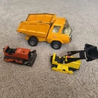 Vintage Tonka Pressed Steel Construction Lot Dump Truck Bulldozer Loader Toy