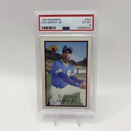 1989 Bowman Ken Griffey Jr. #220 Graded PSA 6 Rookie Baseball Card (RC) Clean!