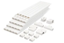 Cord Cover Raceway Kit 94" or 392.5 Inch Paintable Cable Concealer Wire Hider