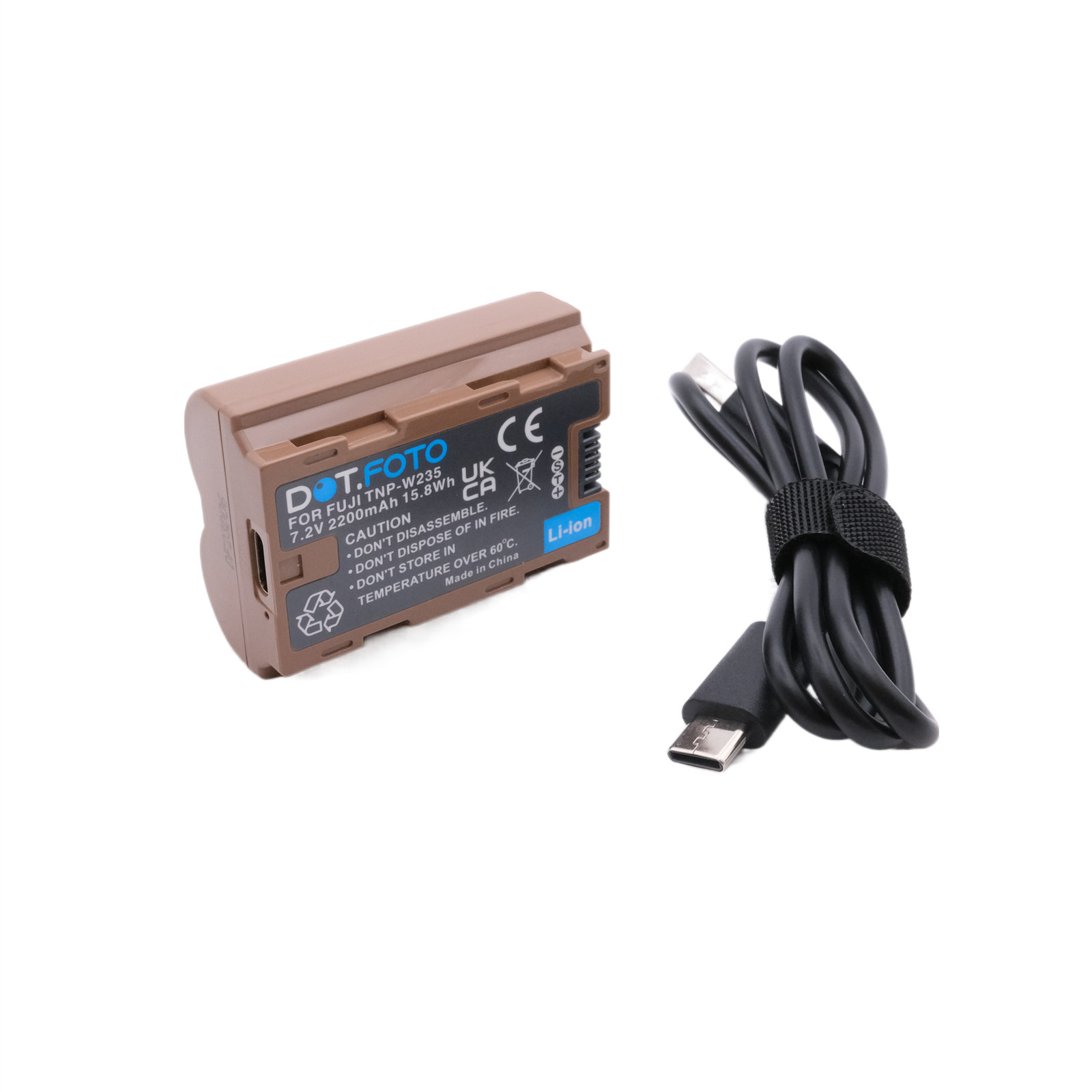 Battery for Fujifilm NP-W235 USB Charging Port GFX 50S II 100S 100II X-H2 X-S20