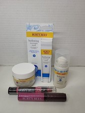 Burt's Bees Bundle Hydrating Mask  Stick,Moisturizing Cream, Lip Gloss  Crayon