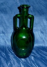 Vintage grüne Glas Flasche