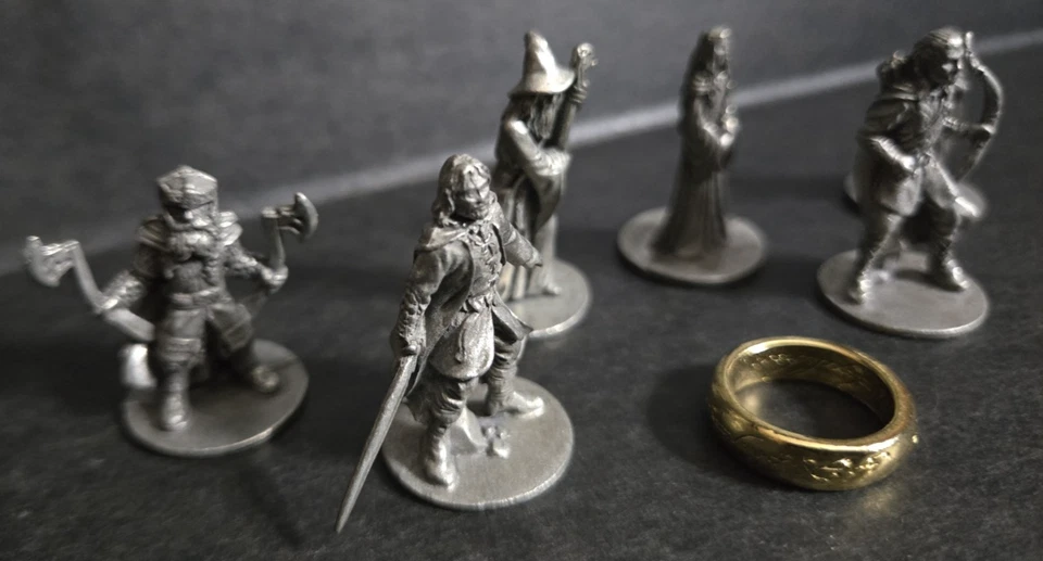 Lot of 6 Monopoly Lord of The Rings TRILOGY Edition Tokens & Ring, Parts Pieces - Image 2 of 4