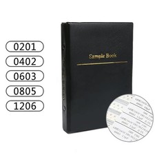Electronics Capacitor Assortment Book Featuring Common Sizes and Types