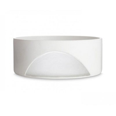 Tom Dixon Schale Glas geschnitzt weiß NEU UVP 219£ -50%