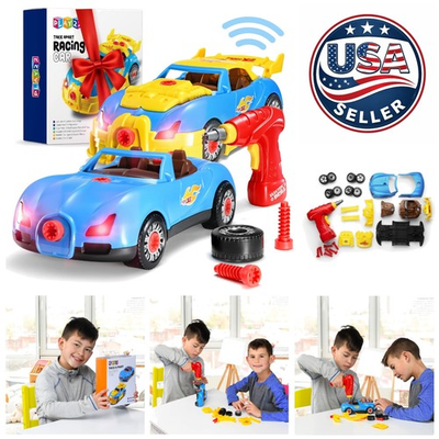 #ad #ad Build Your Own Racing Car Set 30 Pcs with Drill Lights amp; Sounds for Toddlers $41.39