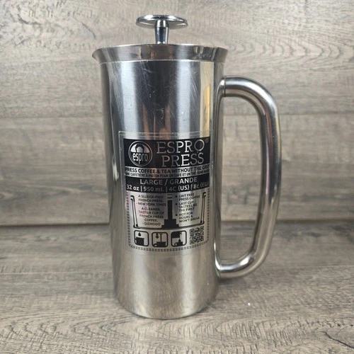 ESPRO P7 French Press Coffee & Tea Maker Stainless Steel Large 32oz 
