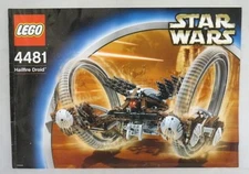 Vintage LEGO Star Wars : HAILFIRE DROID #4481  (Manual Book Only) 2003