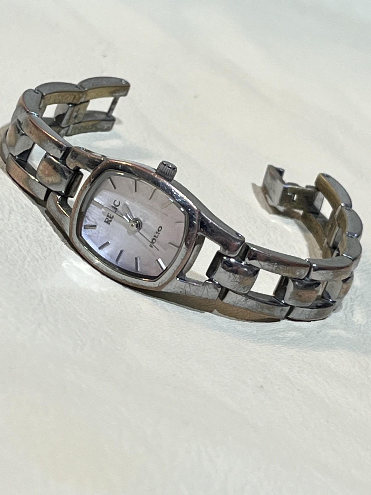 Tiny Rectangular Relic Folio Watch for Women | Vi… - image 4