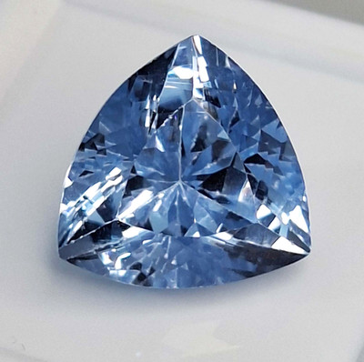 VVS Blue Aquamarine Trillion Cut 7-9 Ct Certified Natural Loose Gemstone SP181
