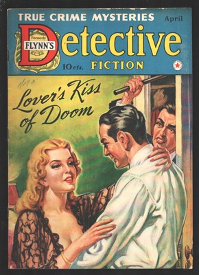 Detective Fiction 4/1942-Spicy girl art cover-William Edward Hayes-Sex Horror Ha
