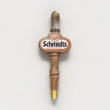 Schmidt's Beer Wooden Draft Tap Handle Pull Knob Breweriana Bar Display