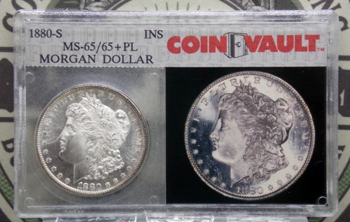1880 "S" Morgan SILVER Dollar $1 Coin Vault Inc. #7759F Gem BU Unc ECC&C, Inc.