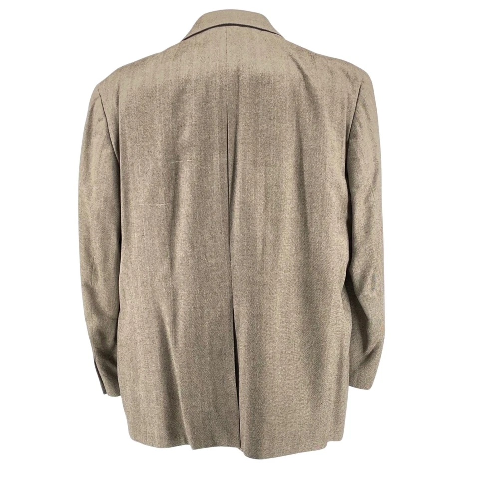 Abrigo deportivo Ralph Lauren Dillard's Herringbone Blazer 52R marrón claro para hombre Foto 3 de 4