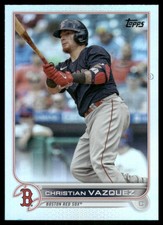 2022 Topps #63 Christian Vazquez Rainbow Foil