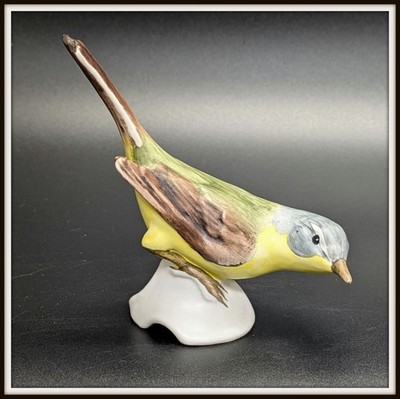 Goebel Vogel Gelbe Bachstelze CV 32 Porzellan Figur W. Germany Yellow Wagtail