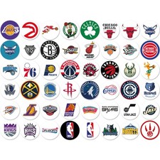 Lot de 48 badge epingle Pins Broche Vintage Basket Basketball – Button Shoot NBA