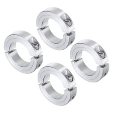 4pcs Double Split Shaft Collar 1-3/8" Bore, Aluminum Clamping Collar, 2-1/4" OD